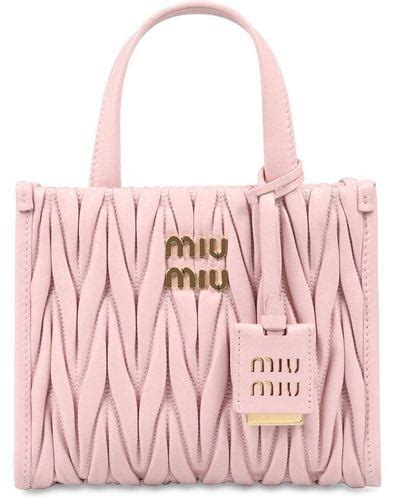 miu miu tote pink|farfetch miu michael bags.